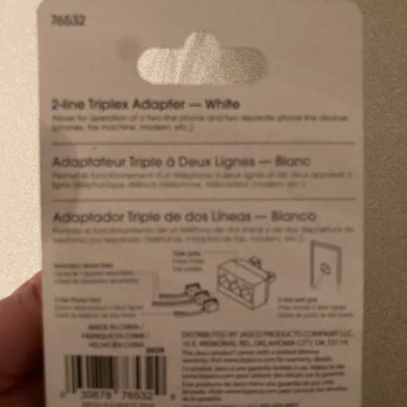 2 line triplex phone splitter - Picture 2 of 2